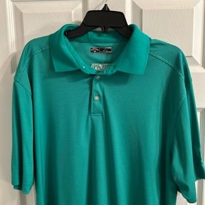 Green Striped Callaway Golf Shirt